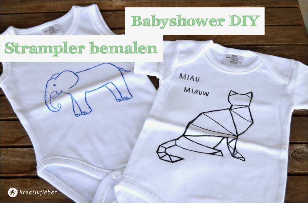 Stoff Bemalen Vorlagen Erstaunlich Babyshower Diy Strampler Bemalen