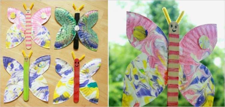 Stoff Bemalen Vorlagen Erstaunlich Schmetterlinge Basteln Mit Kindern 24 tolle Ideen Für