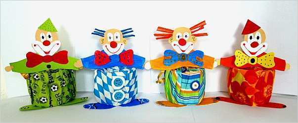 Stoff Bemalen Vorlagen Wunderbar Clowns Aus Dosen Als Partygeschenke Fasching Basteln