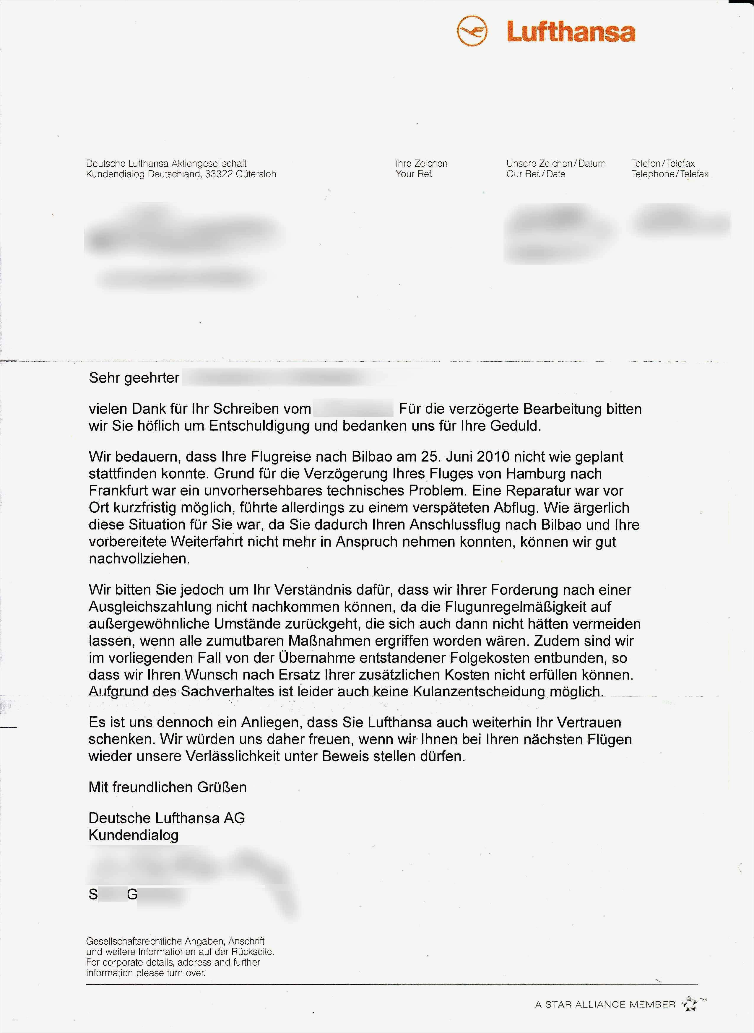 Stornierung Hotel Vorlage Gut Muss Lufthansa Entschädigung Taxi Hotel Und
