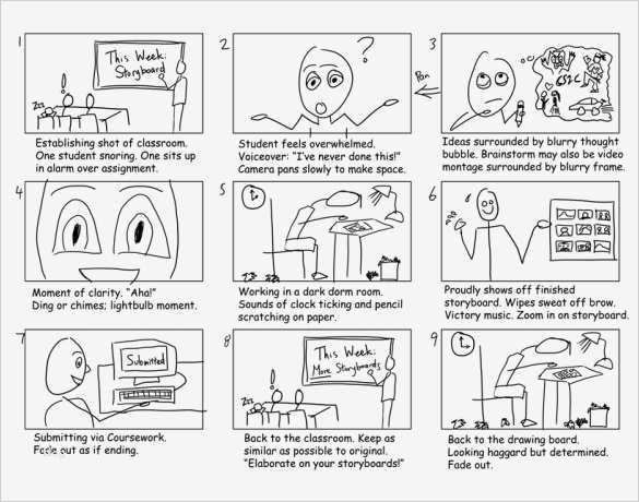Storyboard Vorlage Erstaunlich Simple Storyboarding Template – 8 Free Word Excel Pdf