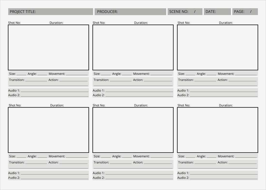 Storyboard Vorlage Word Hübsch Video Storyboard Template