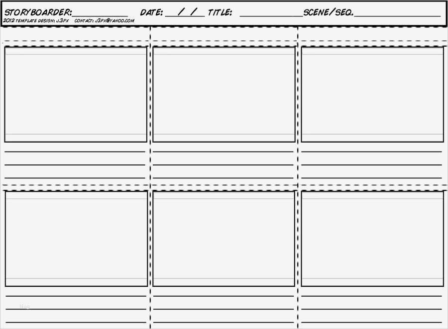 Storyboard Vorlage Word Wunderbar Le Story Board