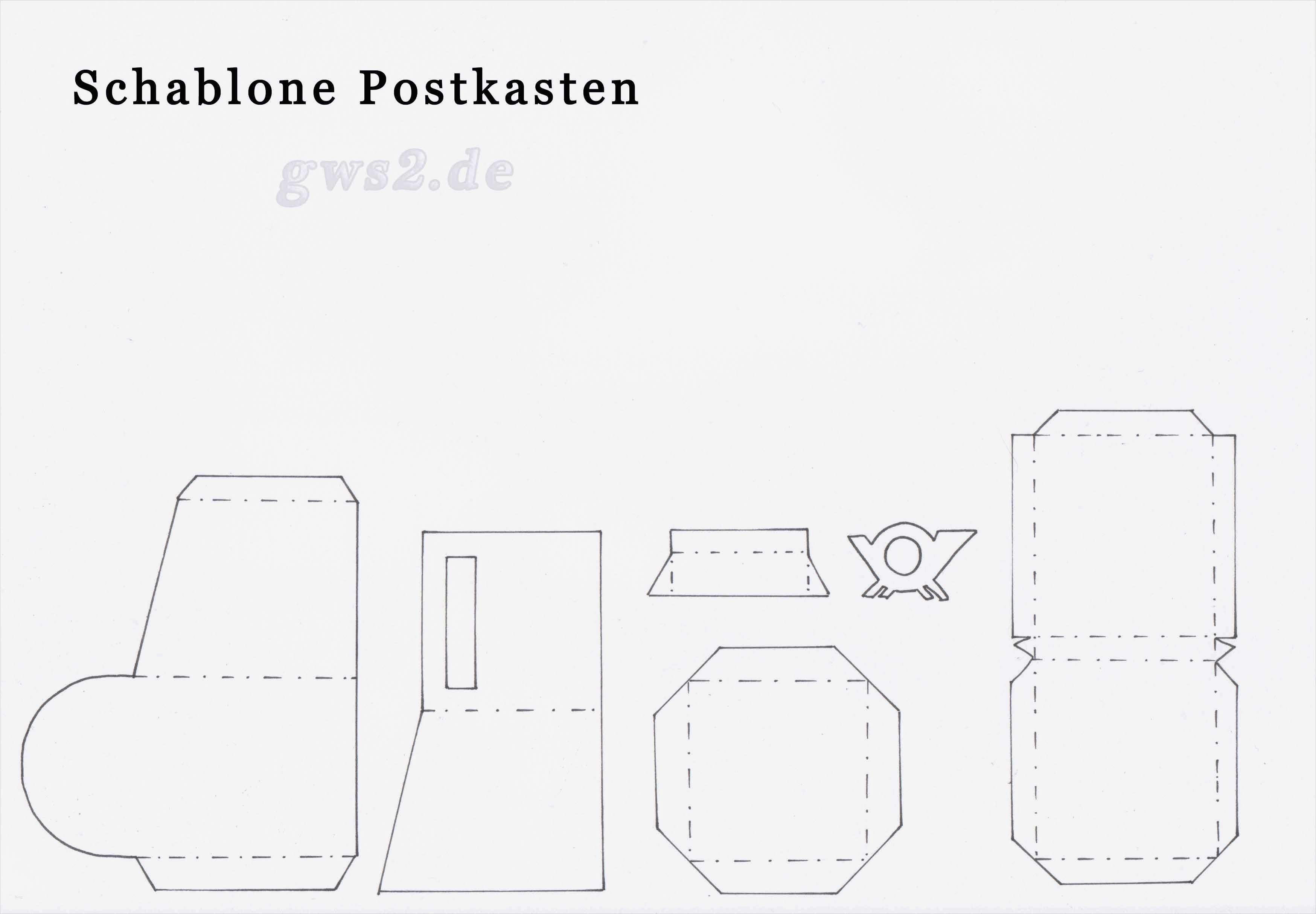 Strandkorb Basteln Vorlage Erstaunlich Papierpostkasten Basteln so Geht’s Mit Bastelvorlage