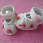 Strickanleitung Für Babysachen Vorlagen Fabelhaft Strickanleitung Taufschuhe Rosi Anleitung E B Von