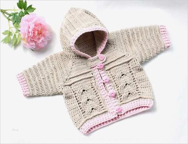 Strickanleitung Für Babysachen Vorlagen Genial Kinderjacke Häkeln Zopfmuster 1 M Bis 5 J