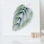 String Art Vorlagen Kostenlos Elegant Diy Faden Nagelbild In Blattform Handmade Kultur