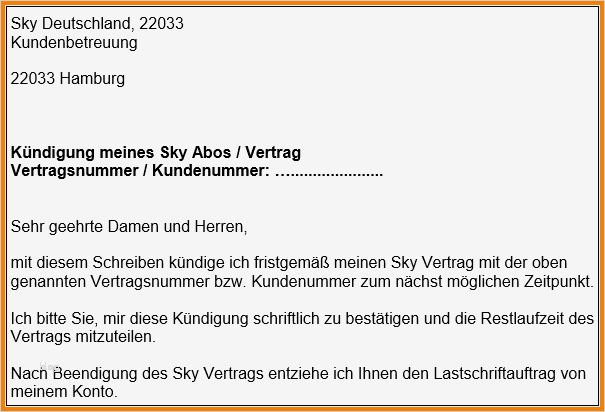 Stromvertrag Kündigen Vorlage Luxus 6 Kündigung Vertrag Muster