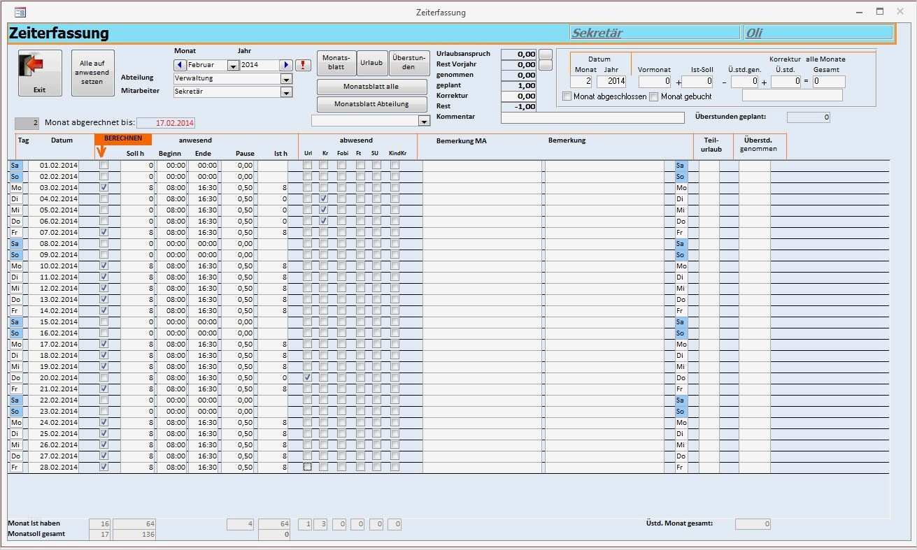 Stundenaufzeichnung Vorlage Excel Neu Zeiterfassung World Of Rechnungsprofi