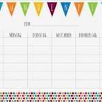 Stundenplan Vorlage Grundschule Bewundernswert Kostenloses Printable Kunterbunter Stundenplan