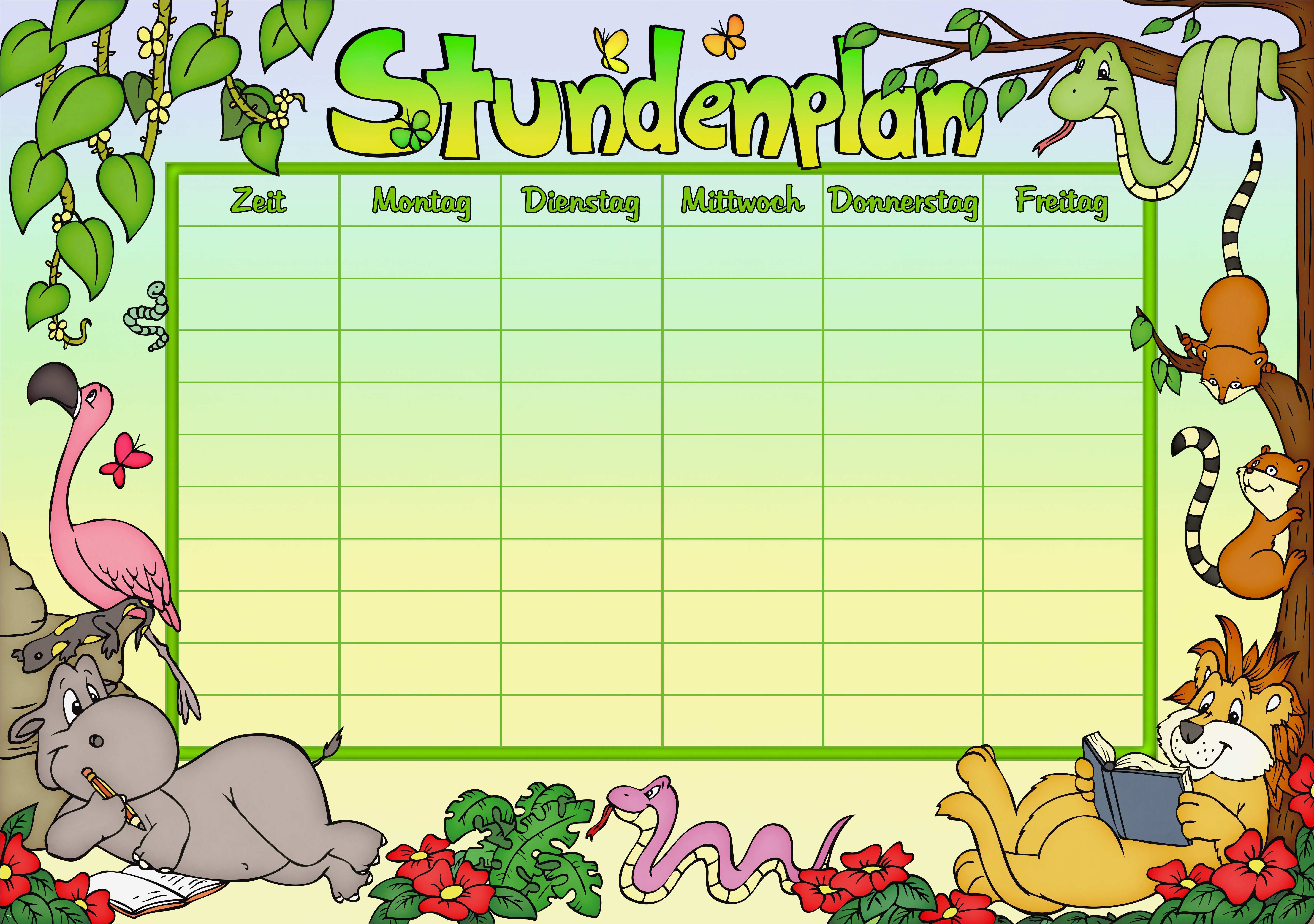 Stundenplan Vorlage Grundschule Erstaunlich Stundenplan Zaubereinmaleins Designblog