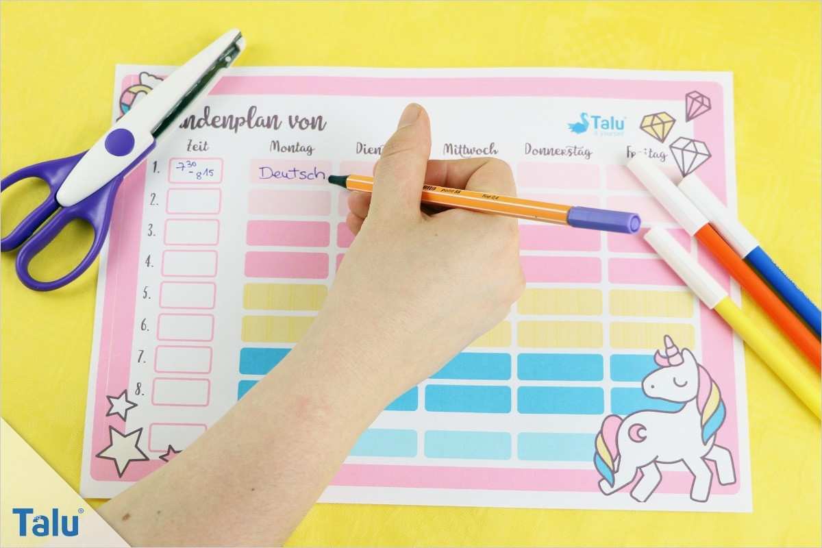 Stundenplan Vorlage Grundschule Großartig Stundenplan Zum Ausdrucken Kostenlose Pdf Vorlage Talu