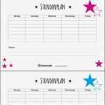 Stundenplan Vorlage Grundschule Großartig Stundenplan Zum Ausdrucken Miomodo Blog Diy Basteln