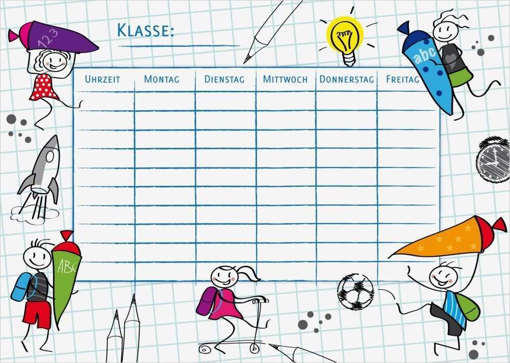 Stundenplan Vorlage Grundschule Inspiration Vorlage Stundenplan Schule Vorlage formulare