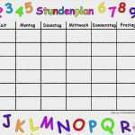 Stundenplan Vorlage Grundschule Schönste Stundenplan Vorlage Grundschule Süß Obst Und