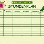 Stundenplan Vorlage Mit Uhrzeit Luxus Stundenplangenerator Für Freier Kindergarten Leipzig E V
