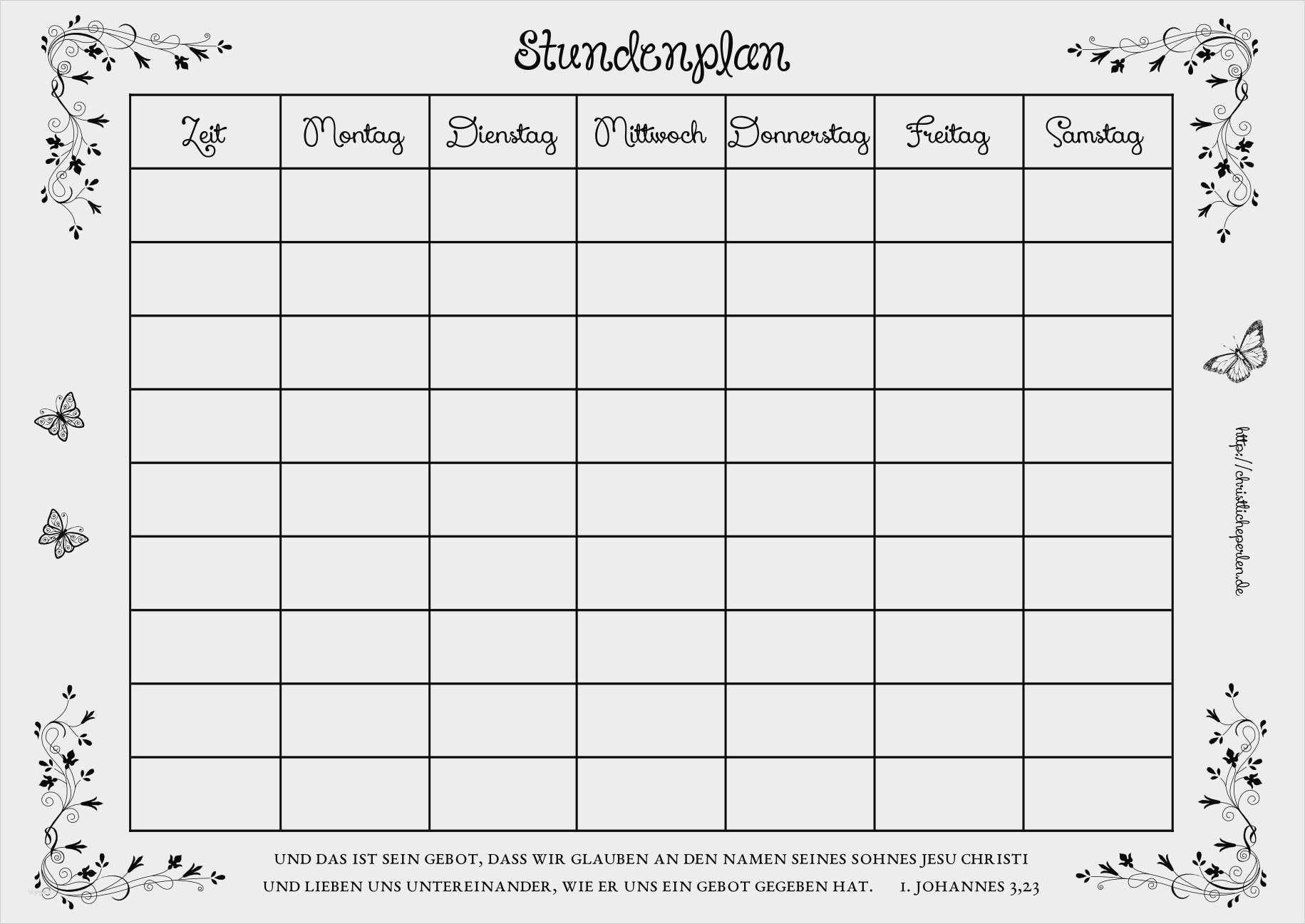 Stundenplan Vorlage Pdf Beste Stundenplan Vorlage Pdf Angenehm