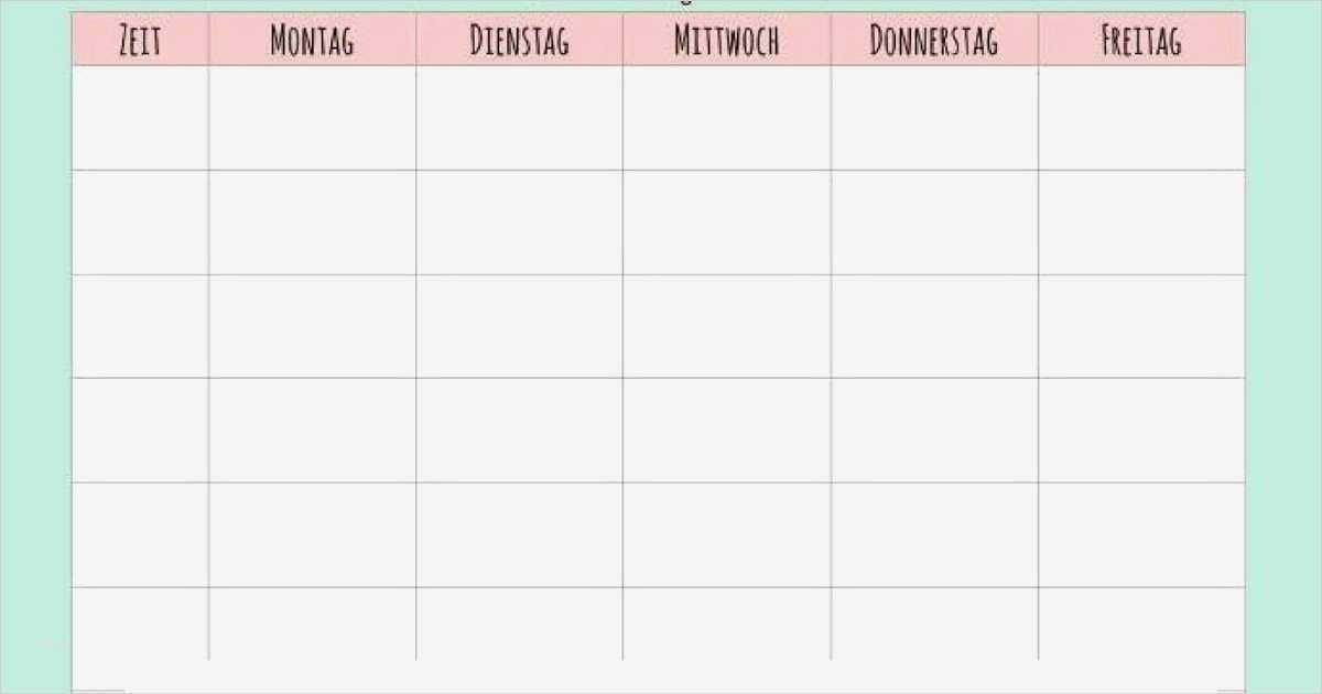 Stundenplan Vorlage Word Schön 17 Stundenplan Vorlage Word