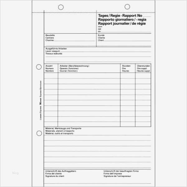 Stundenrapport Vorlage Beste Favorit Rapporte Express Garnitur A5 50x2 Weiss Weiss Chf