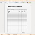 Stundenzettel Vorlage 2018 Fabelhaft 10 Arbeitsstundentabelle