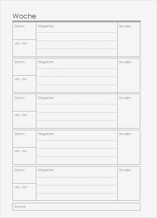Stundenzettel Vorlage Ausdrucken Neu Haushalts Survival Blog Stundenzettel Wochenbericht A5