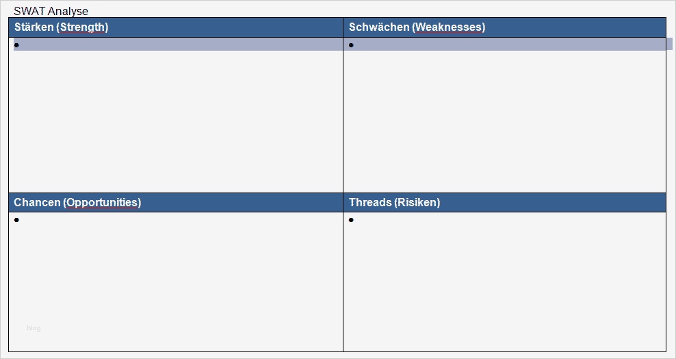 Swot Analyse Vorlage Best Of Swot Analyse – Download Vorlage Für Fice