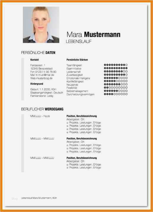 Tabellarischer Lebenslauf Stipendium Vorlage Neu 9 Lebenslauf 2017