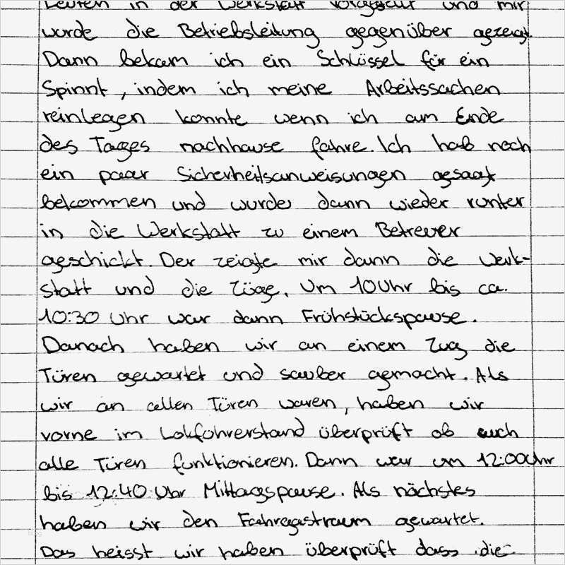 Hab ich den bericht richtig Geschrieben Schule lernen