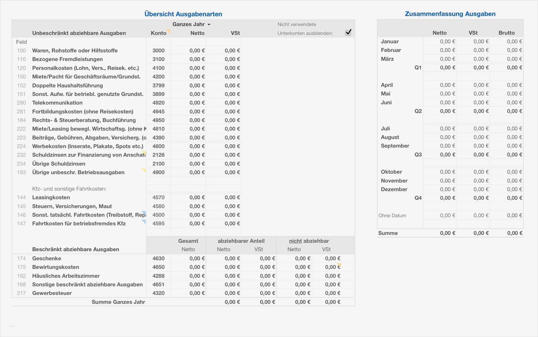 Tabelle Einnahmen Ausgaben Vorlage Openoffice Cool Numbers Vorlage Einnahmen Überschuss Rechnung EÜr 2017