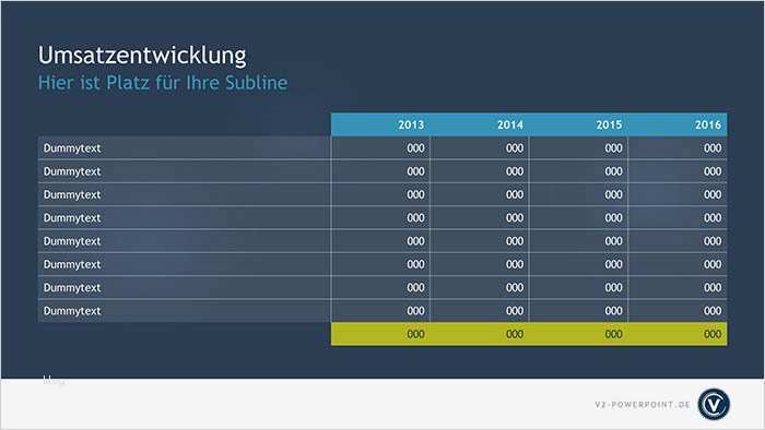 Tabelle Vorlage Download Süß Kostenlose Powerpoint Vorlage Basic Dark V2 Powerpoint