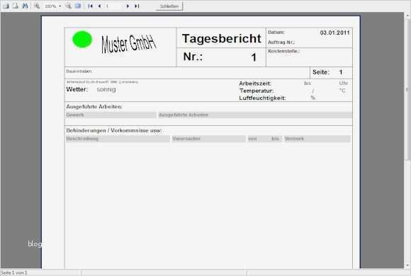 Tagesbericht Vorlage Kostenlos Wunderbar Bautagebuch Plus Download