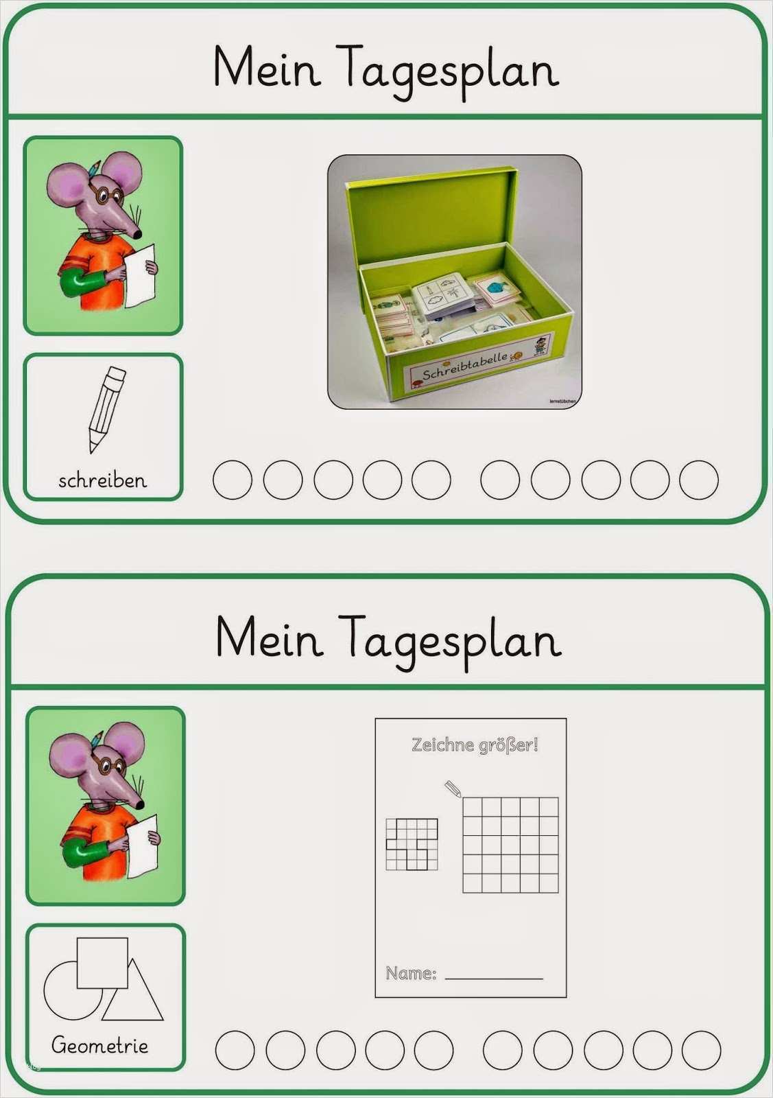 Tagesplan Vorlage Grundschule Cool Lernstübchen Mögliche Tagespläne