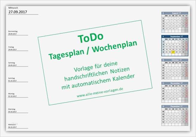 65 Erstaunlich Tagesplan Vorlage Grundschule Bilder 2 ToDo Tagesplan Wochenplan