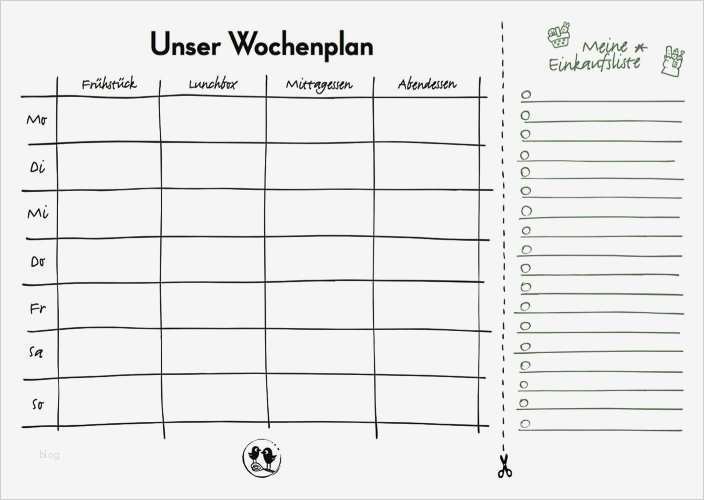 Tagesplan Vorlage Grundschule Wunderbar Unser Wochenplan Die Kleinen Feinschmecker