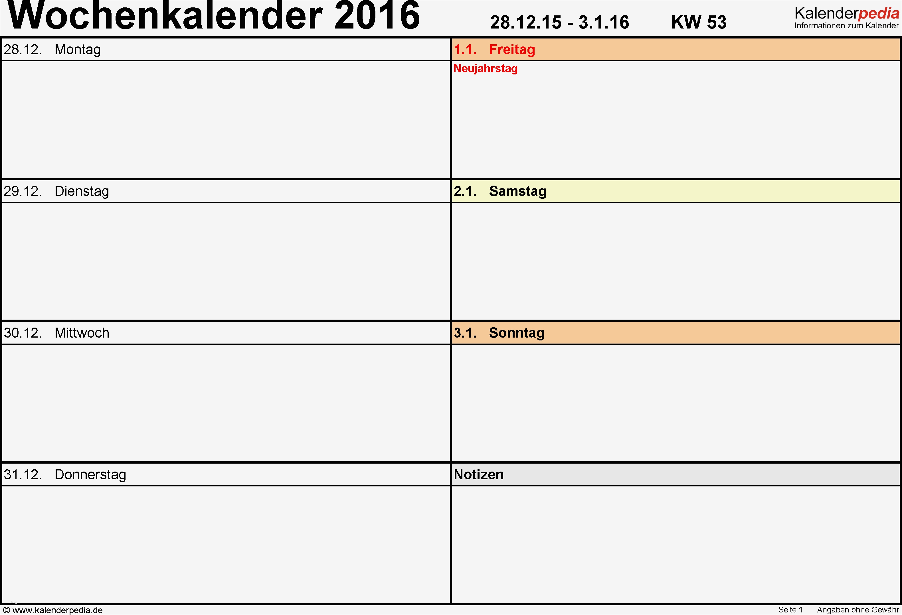 Tagesplaner Vorlage Genial Wochenkalender 2016 Als Word Vorlagen Zum Ausdrucken