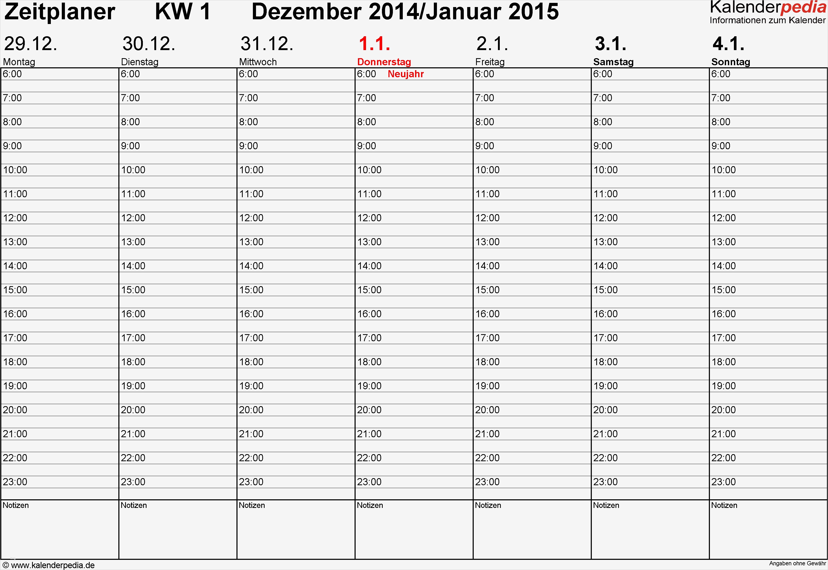 Tagesplaner Vorlage Kostenlos Einzigartig Wochenkalender 2015 Als Excel Vorlagen Zum Ausdrucken