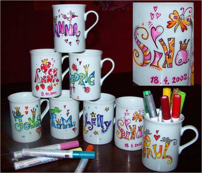 Tassen Bemalen Vorlagen Hübsch Rezept Backofen Tassen Bemalen