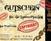 Tattoo Gutschein Vorlage Best Of Gutschein Ink Of Hell Tattoo & Piercing