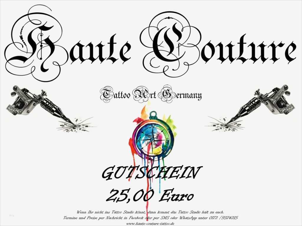 Tattoo Gutschein Vorlage Fabelhaft Gutscheine Mobile Tattooss Webseite
