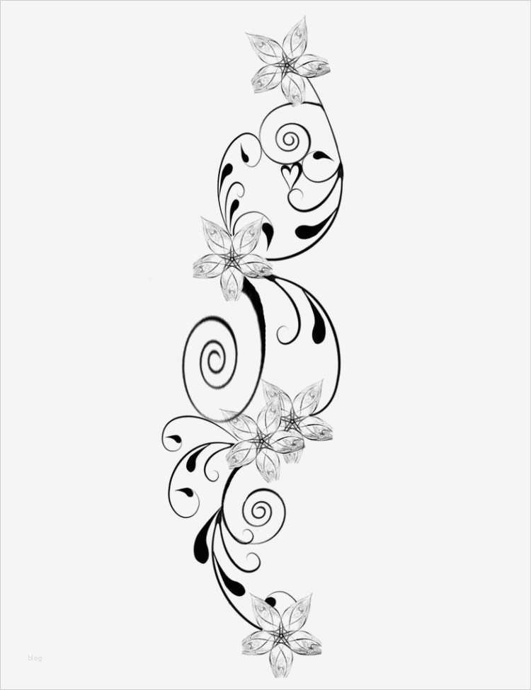 Tattoo Haftungsausschluss Vorlage Süß Blumen Tattoo Mit Schnörkel Kombiniert Tatoo