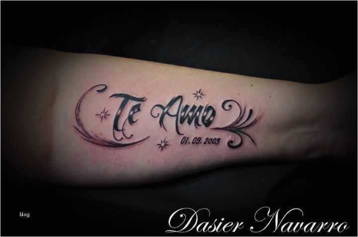 Tattoo Schriften Vorlagen Angenehm Tattoo Te Amo Mit Feder Unterarm