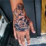 Tattoo Vorlagen Handrücken Erstaunlich Tattoo Rose Auf Der Hand