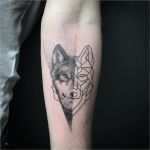 Tattoo Vorlagen Wolf Erstaunlich Geometric Wolf On forearm Oberarm Sleeve