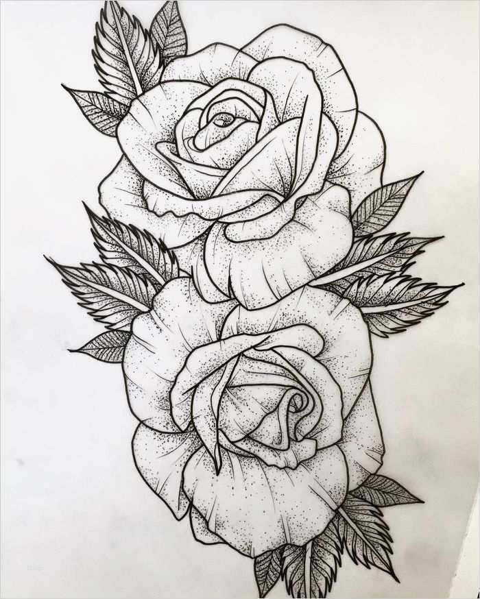 Tattoo Vorlagen Zeichnen Großartig Die Besten 25 Rosen Tattoos Ideen Auf Pinterest