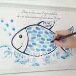 Taufeinladung Vorlage Wunderbar Glückwunschkarten Fingerabdruck Fisch Kommunion Geschenk