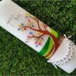 Taufkerze Eule Vorlage Erstaunlich Taufkerze Baum & Das original© Der Buchstabenkette