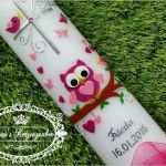 Taufkerze Eule Vorlage Hübsch Taufkerzen Taufkerze Eule Das "echte original" Ein