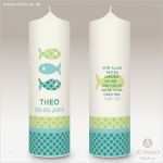 Taufkerze Fisch Vorlage Einzigartig Taufkerze theo Machs Licht An Taufkerzen