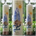 Taufkerze Motive Vorlagen Wunderbar Taufkerze Kommunionkerze 300 60mm