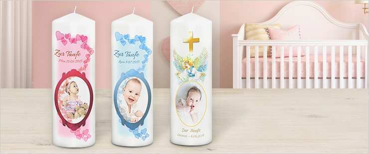 Taufkerze Selber Machen Vorlagen Erstaunlich Taufkerze Mit Foto Bedrucken Lassen Und Personalisieren